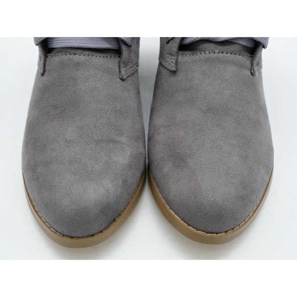 American Mettle AMS Escape Womens 6.5 Ankle Boots Gray Lace Up Fold Down Chukka - Picture 7 of 11